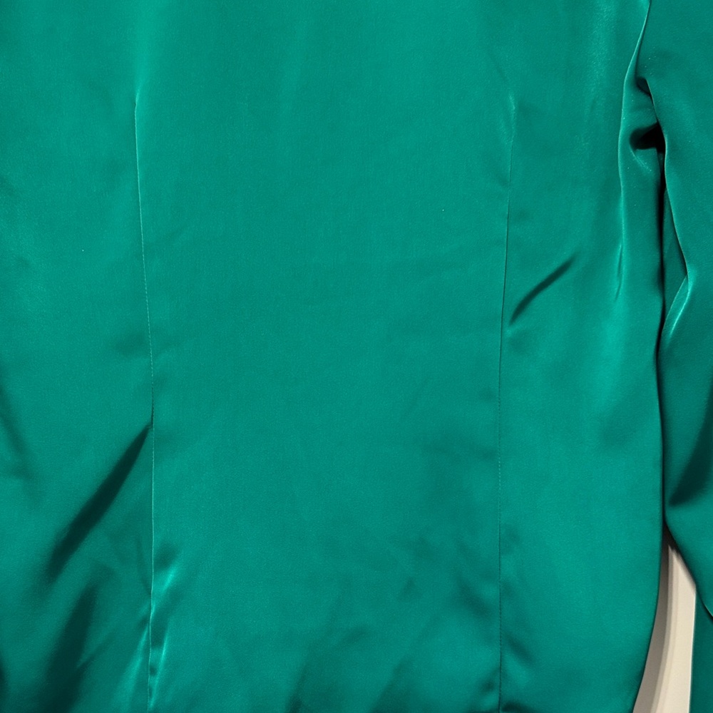 Rachel Zoe Emerald Ruched Blouse - Picture 5 of 6